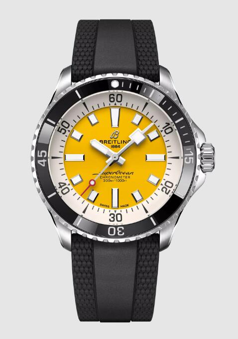 Review 2022 Breitling SUPEROCEAN AUTOMATIC 42 Replica Watch A17375211I1S1 - Click Image to Close